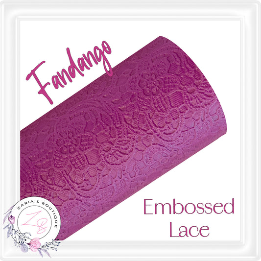 ⋅ Embossed Floral Buttersoft Lace ⋅ Vegan Faux Leather ⋅ Grape ⋅