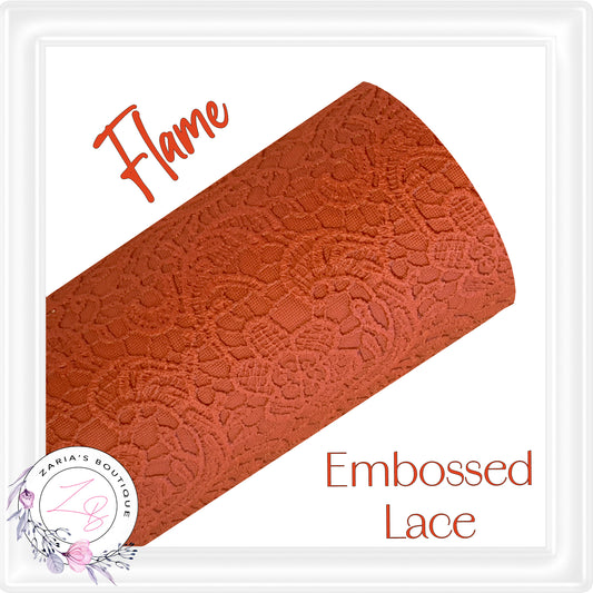 ⋅ Embossed Floral Buttersoft Lace ⋅ Vegan Faux Leather ⋅ Claret ⋅