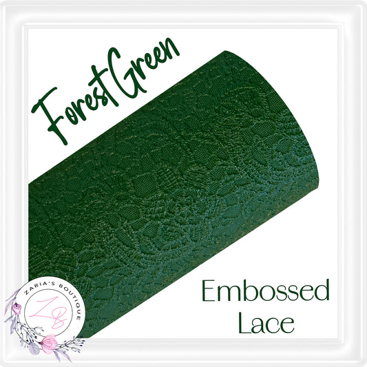 ⋅ Embossed Floral Buttersoft Lace ⋅ Vegan Faux Leather ⋅ Rose Red ⋅