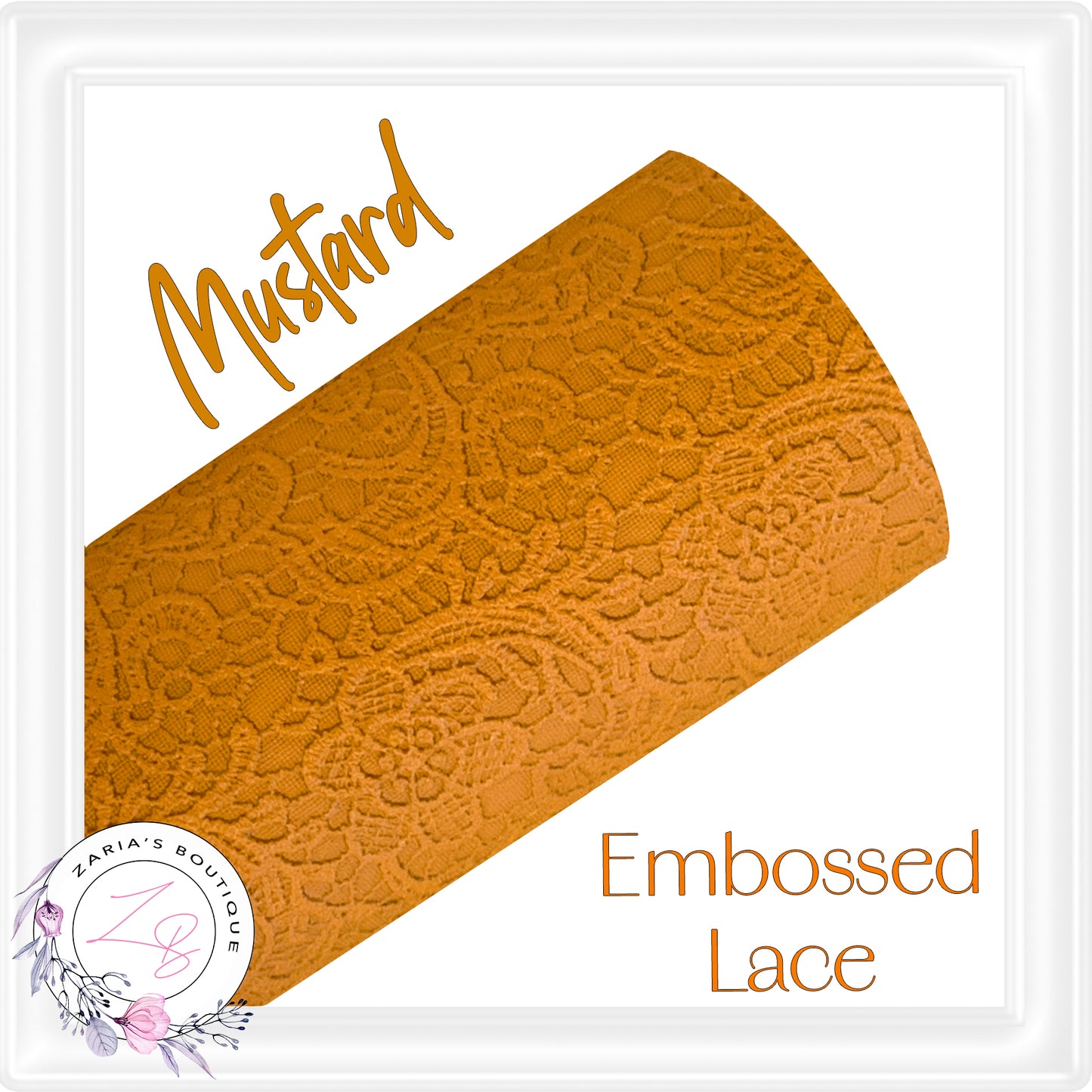 ⋅ Embossed Floral Buttersoft Lace ⋅ Vegan Faux Leather ⋅ Musk Pink ⋅