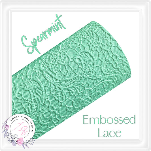 ⋅ Embossed Floral Buttersoft Lace ⋅ Vegan Faux Leather ⋅ Musk Pink ⋅