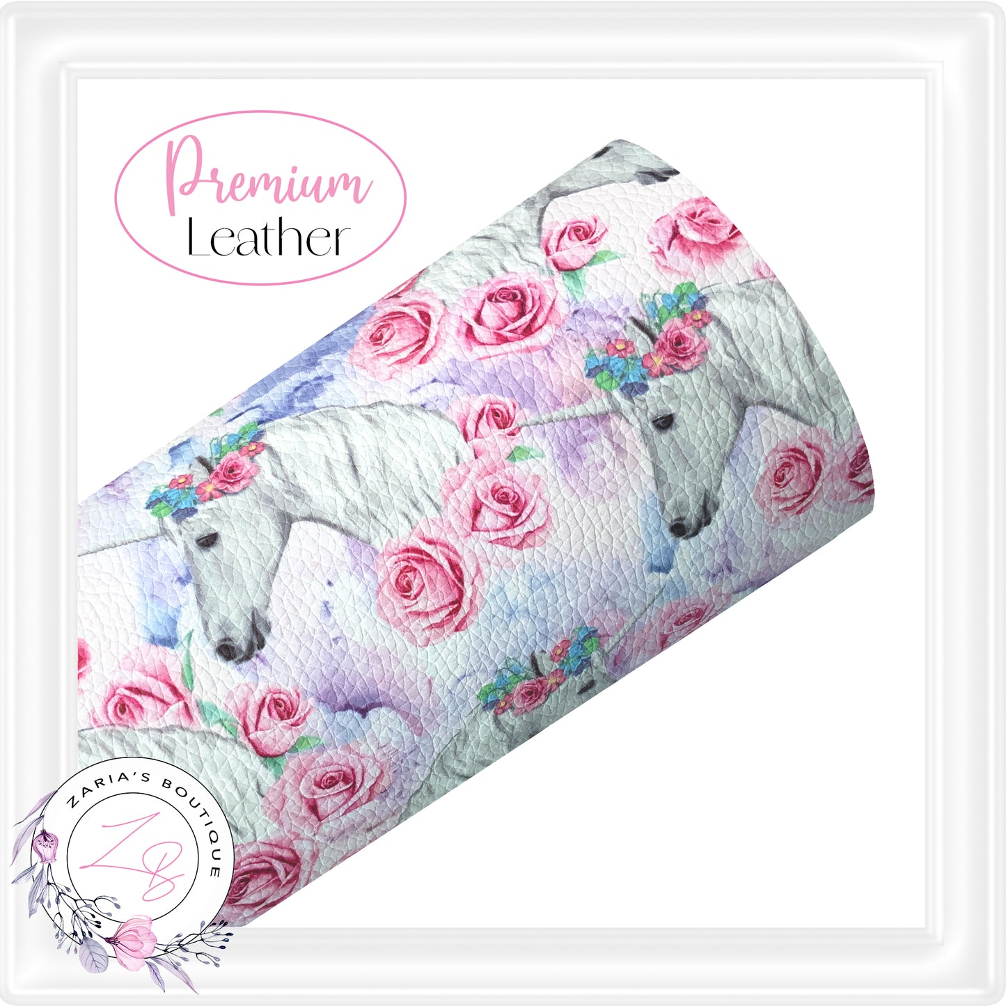⋅ Pretty Unicorns ⋅ Pink Purple⋅ Premium Faux Leather ⋅