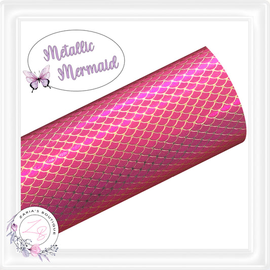 ⋅ Mermaid Scales  ⋅  Embossed Faux Leather ⋅