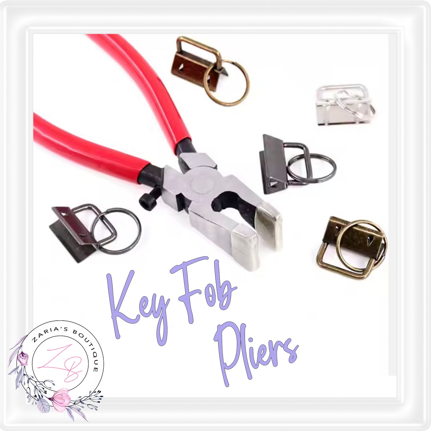 ⋅Key Fob Pliers ⋅ With Rubber Grips ⋅