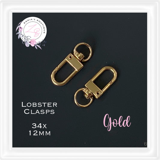 ⋅ Lobster Clasps ⋅ Silver ⋅ Set of 2