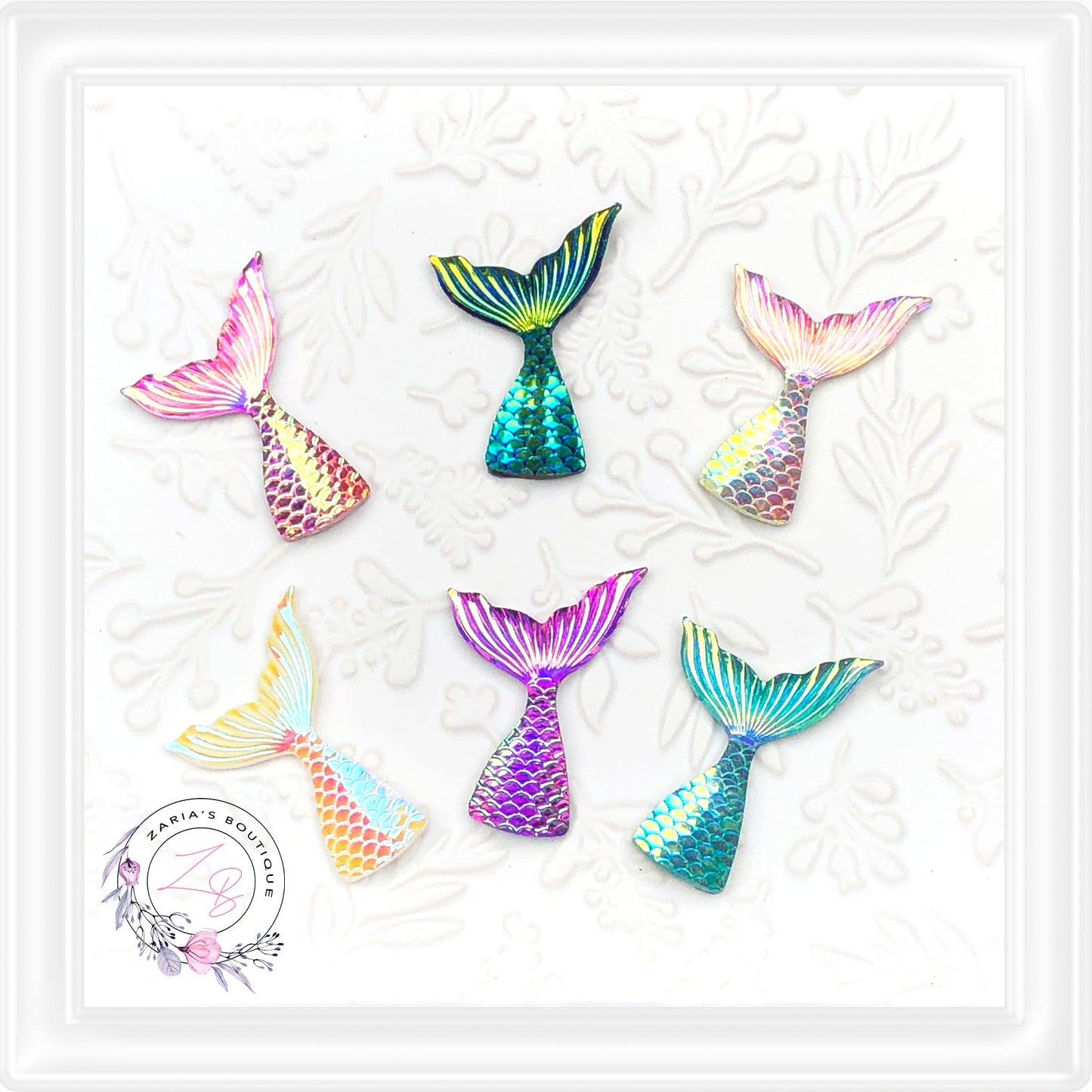 ⋅ MERMAID TAILS ⋅ Flatback Resin Embellishments ⋅ Choice of 6 Colours ⋅ Per Pair ⋅