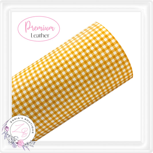 â‹… Daisy Gingham â‹… Premium Vegan Faux Leather â‹…