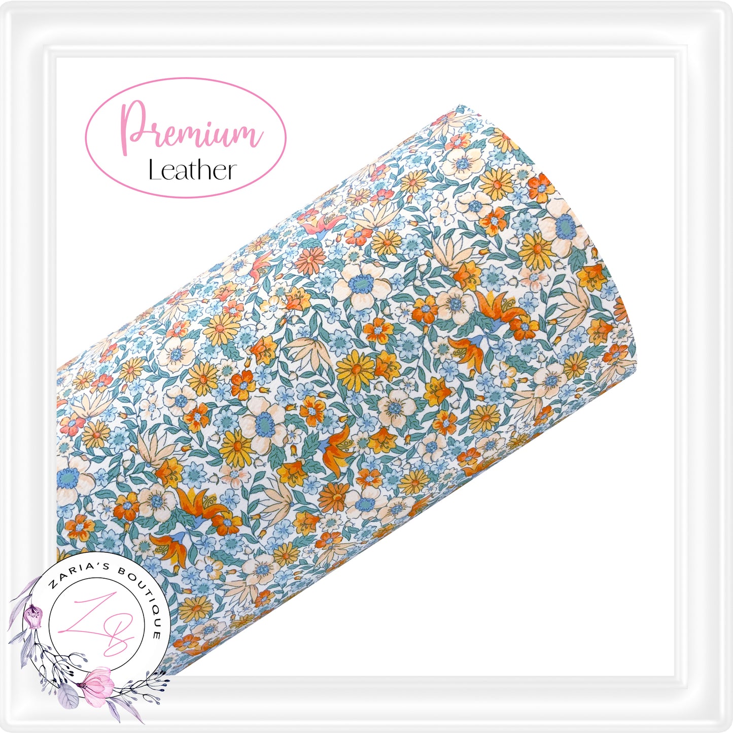 ⋅ Ditsy Floral ⋅ Liberty Style Custom Printed Vegan Faux Leather ⋅