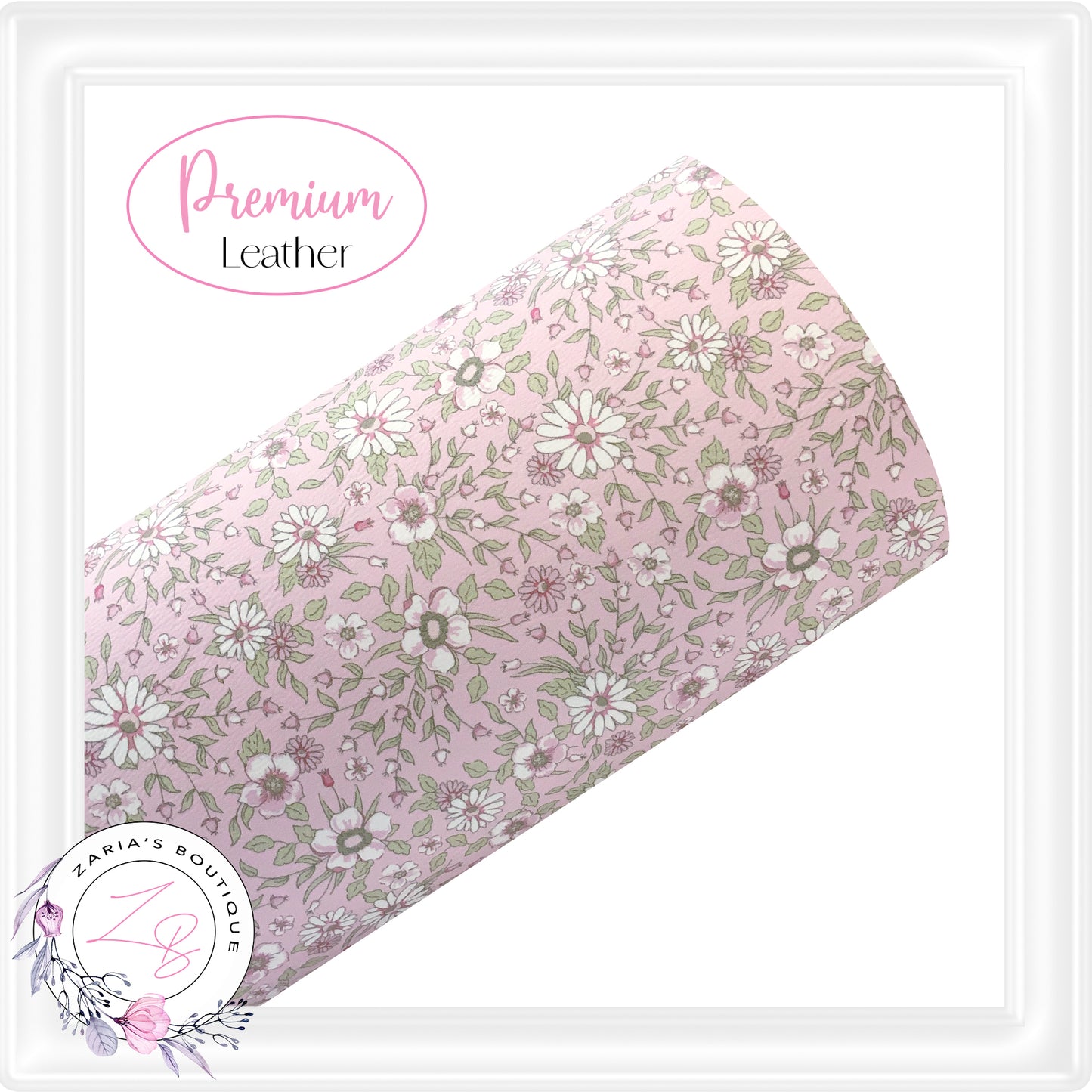 ⋅ Ditsy Floral ⋅ Liberty Style Custom Printed Vegan Faux Leather ⋅