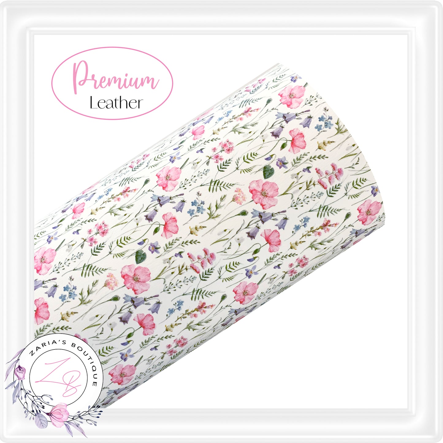 ⋅ Sweet Pea Floral ⋅ Premium Vegan Faux Leather ⋅