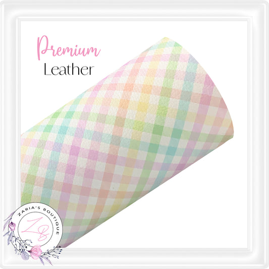 â‹… Pink Plaid â‹… Premium Vegan Faux Leather â‹…