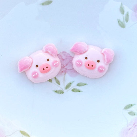 • Perfect Piggies • Flatback Embellishments • 2 Pieces •