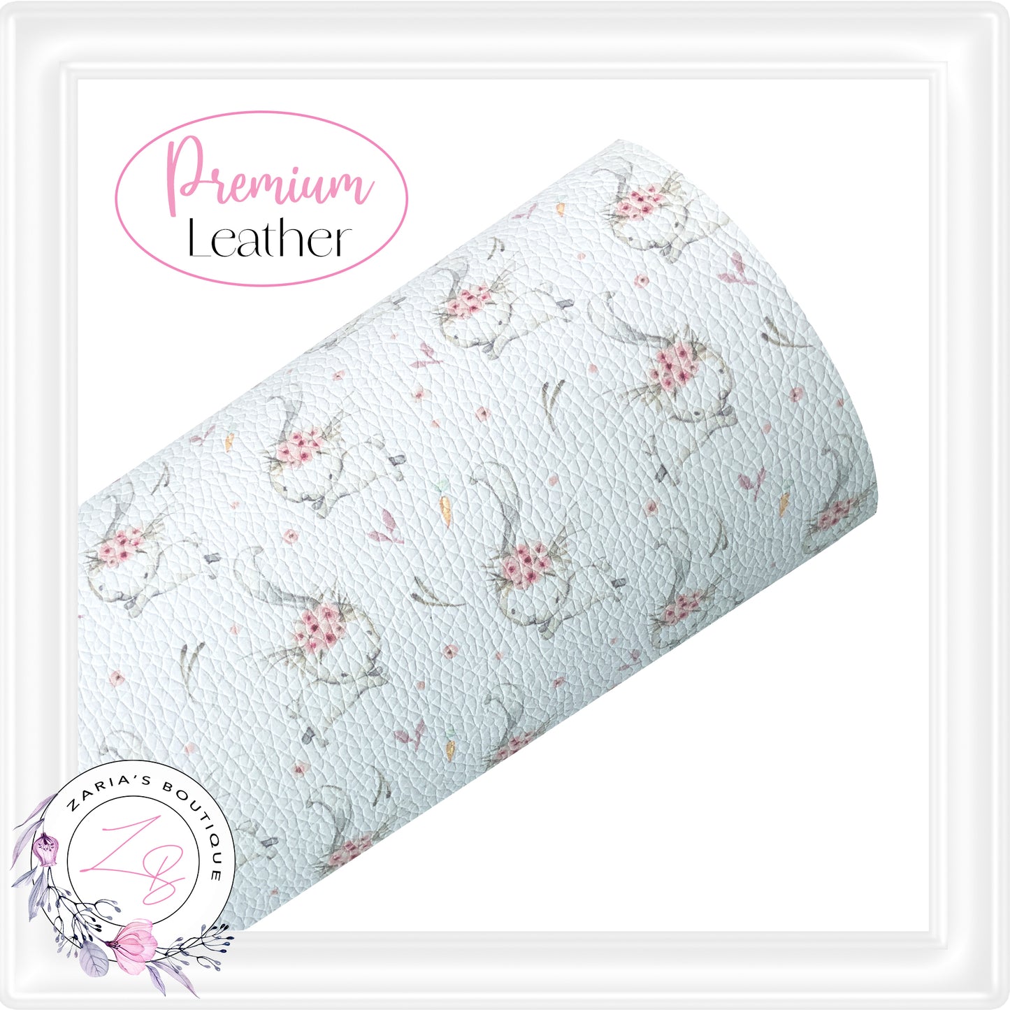Playful Bunnies ⋅ Vegan Faux Leather