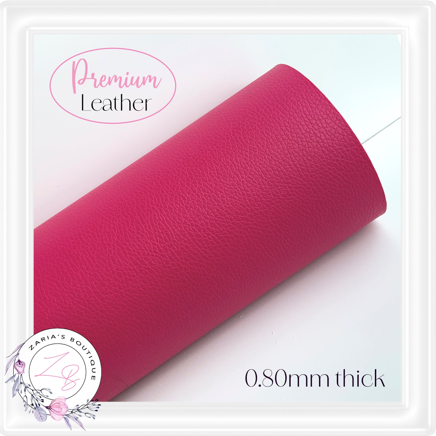 Fine Grain 0.86 - 1.00mm Premium Vegan Litchi Faux Leather