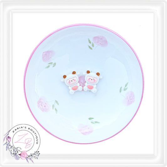 • Woolly Sheep • Flatback Embellishments • 2 Pieces •