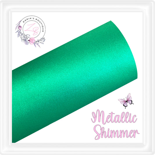 • Metallic Shimmer • Christmas Green • Sheets Or Rolls •