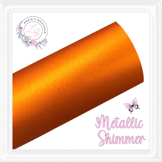 • Metallic Shimmer • Orange • Sheets or Rolls •