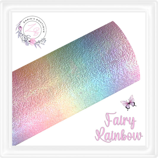 • Fairy Rainbow • Textured Faux Leather •