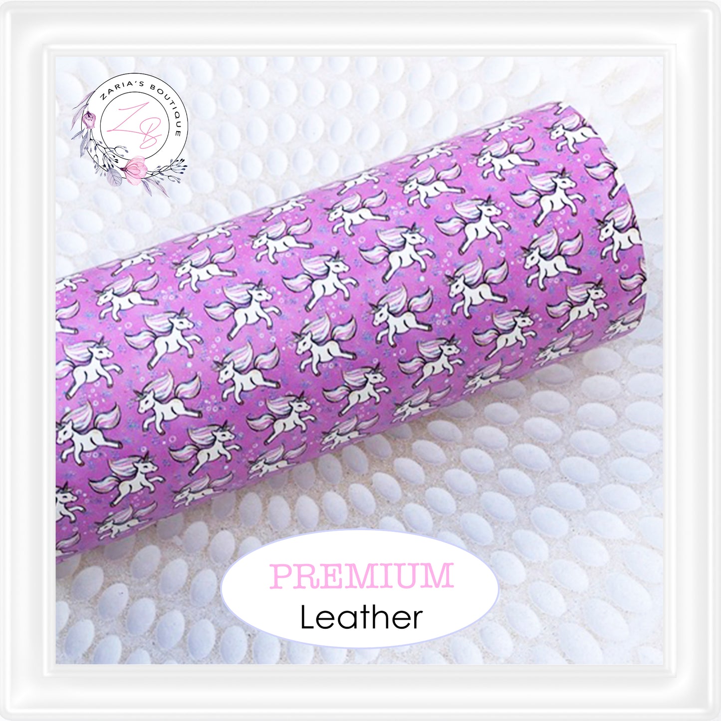 ⋅ Prancing Unicorns ⋅ Premium Smooth Vegan Faux Leather ⋅