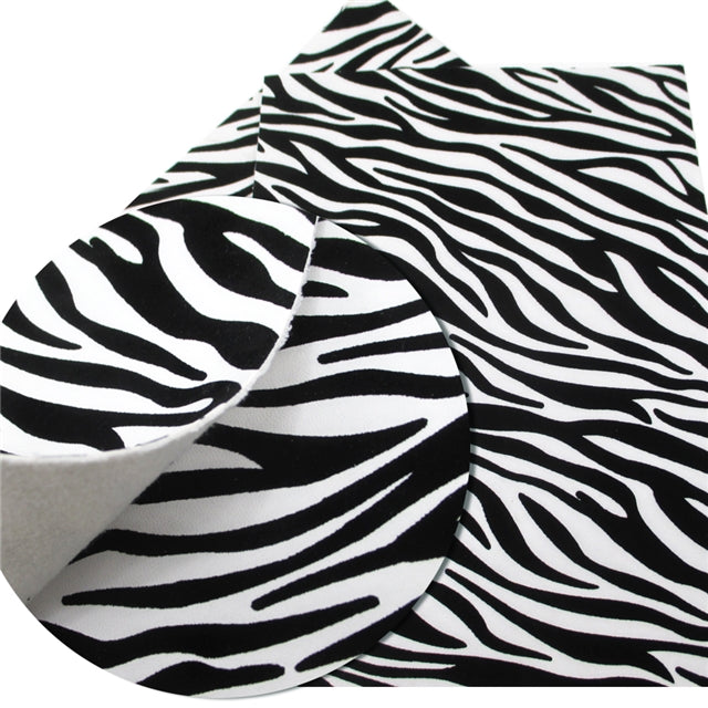 Black & White Faux Fur Zebra Print