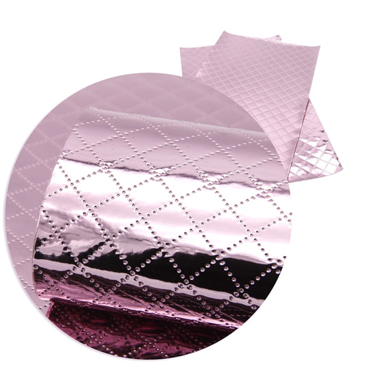 Embossed Diamonds ~ Pink ~ Faux Leather ~ 0.7mm