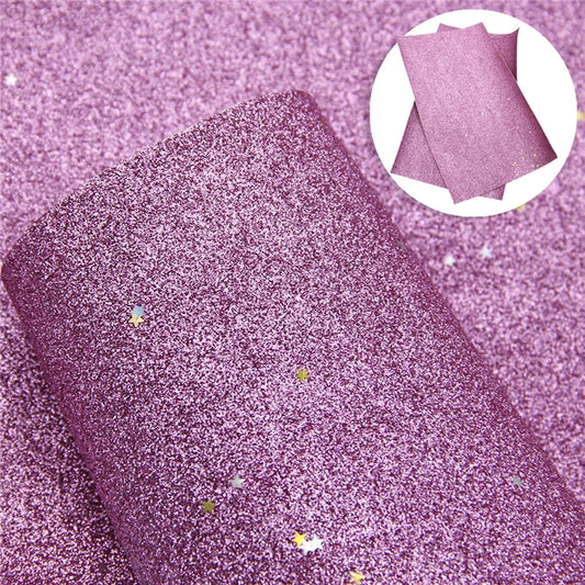 Starry Night Collection Fine Glitter ~ Pink ~ Silver & Gold Star Encrusted Christmas Craft Sheets
