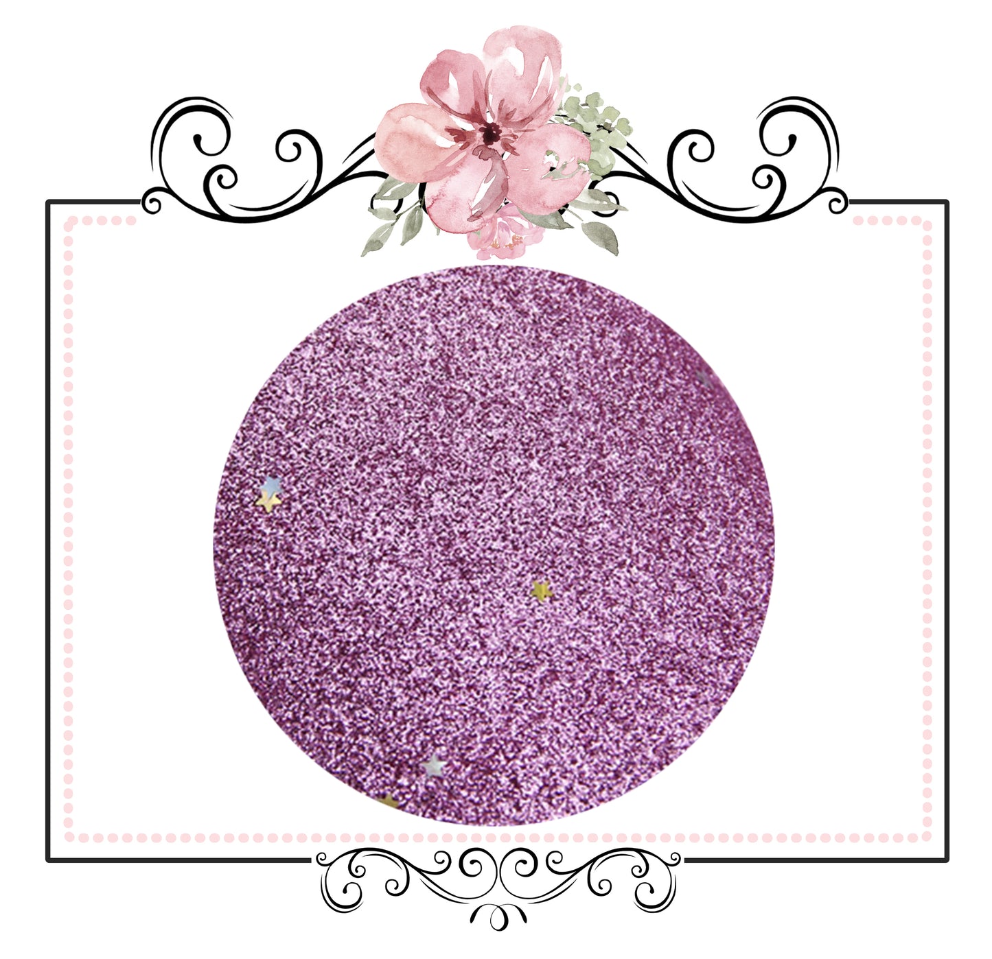 Starry Night Collection Fine Glitter ~ Pink ~ Silver & Gold Star Encrusted Christmas Craft Sheets
