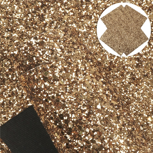 â‹… Glam Gold â‹… Premium Chunky Glitter Canvas