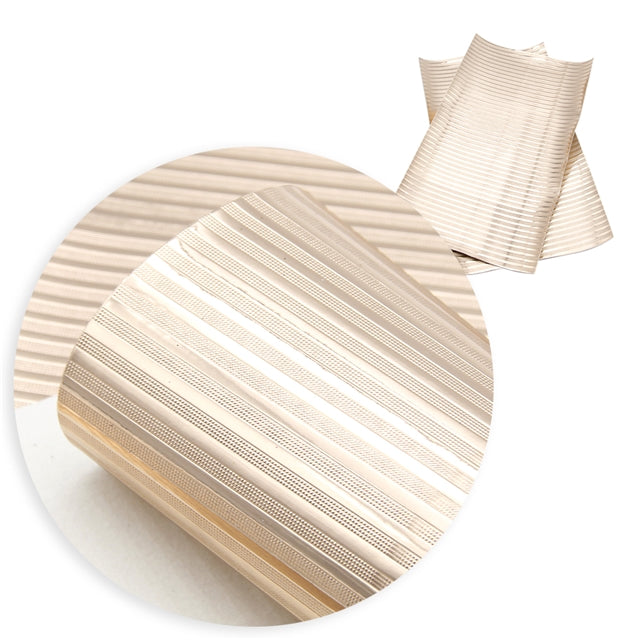 SALE Textured Metallic Stripes ~ Faux Leather ~ 10 Colours