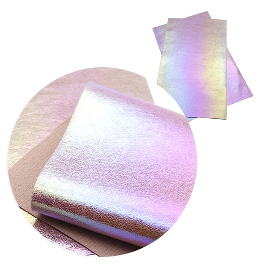 Metallic Faux Leather ~ Pink Mother Of Pearl ~ Pleather ~ Leatherette