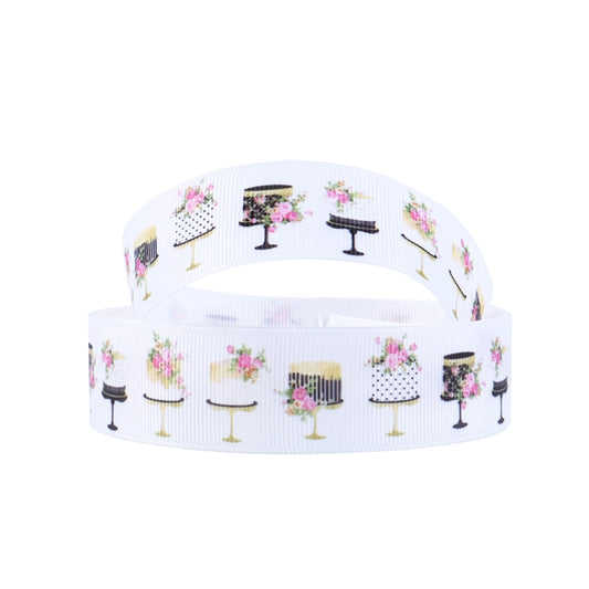 Designer Wedding Cake Ribbon ~ 25mm ~ 1" ~ 2 Yards