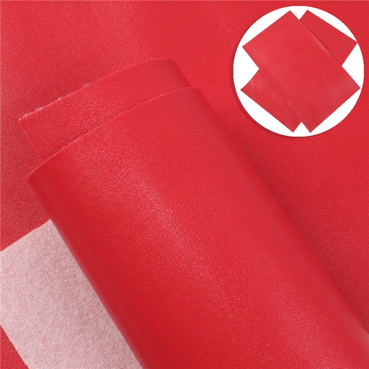 Bright Red Smooth Faux Leather ~ 0.92mm