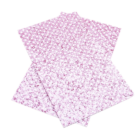 Jewel-Tone CHUNKY GLITTER ~ Pink Sapphire White Polka Dot HEARTS ~ 20 x 34cm