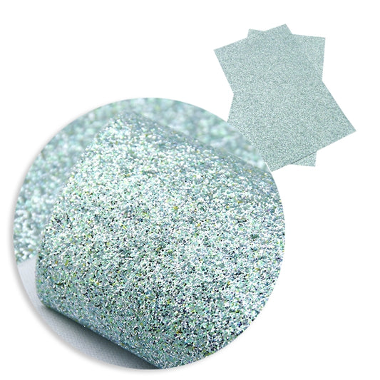 Green Sapphire ~ Soft Medium Glitter Sailor Bow Fabric Faux Leather Sheets