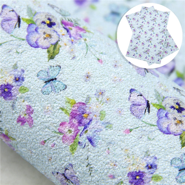 Butterfly Pansy Floral Chunky Glitter ~ 1.1mm