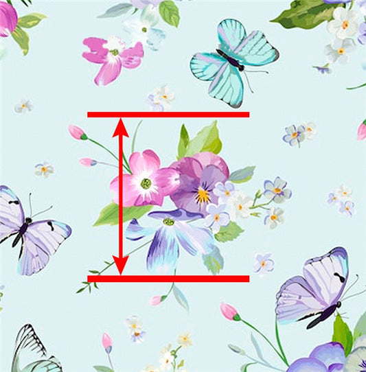 Butterfly Pansy Floral Chunky Glitter ~ 1.1mm