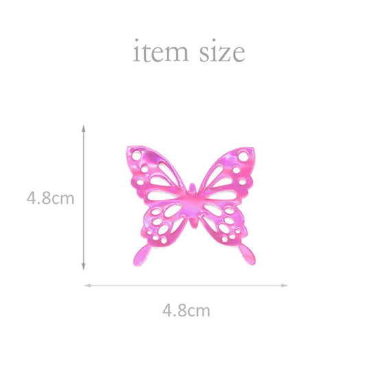Faux Leather Butterfly Embellishment Applique Bow Centres x 1