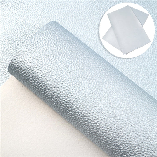 Pearl Metallic Faux Leather ⋅ Baby Blue ⋅