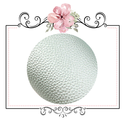 Mint Green Pearl ~ Faux Leather Fabric Sheets