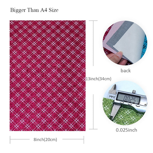 Purple ~ Fine Glitter Check  ~ 0.63mm