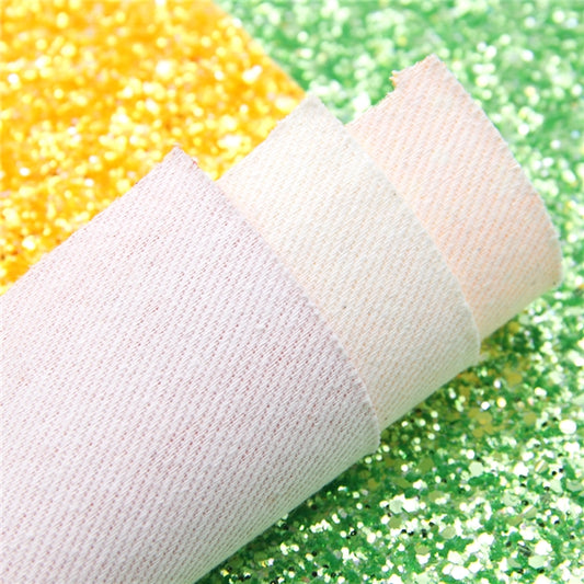 Yellow Sparkle Sun Chunky Glitter Fabric Craft Sheets