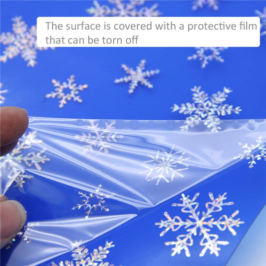 β
 Crystal Holographic Snowflakes β
 Clear Transparent  & Silver