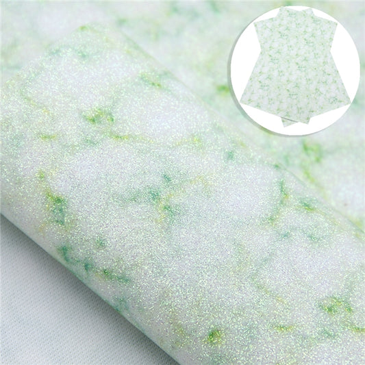 Fine Glitter Marble • Green