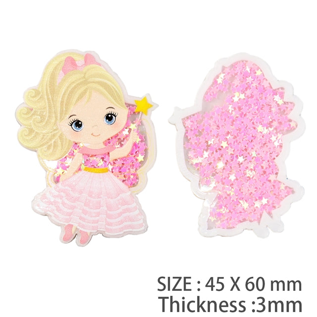 • Make A Wish • Sequin-Filled Flatback Shaker Embellishment