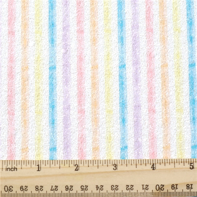 SALE Pastel Stripe Chunky Glitter ~ 1.1mm