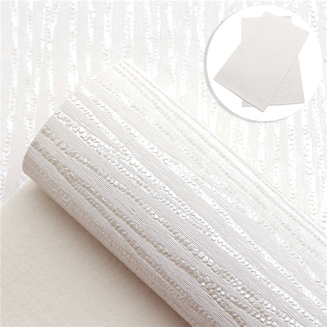 • Textured Trails • Vegan Faux Leather • Ivory White