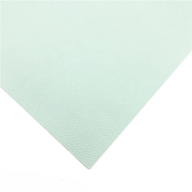 Pebble Grain | Mint Green Faux Leather Craft Fabric Sheets