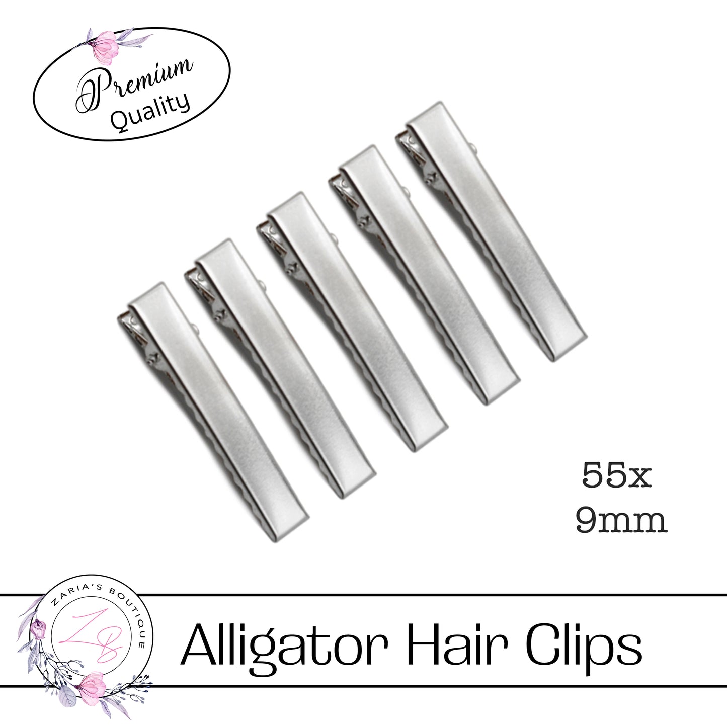 PREMIUM 55mm Alligator Hair Clips ~ 10, 50 or 100