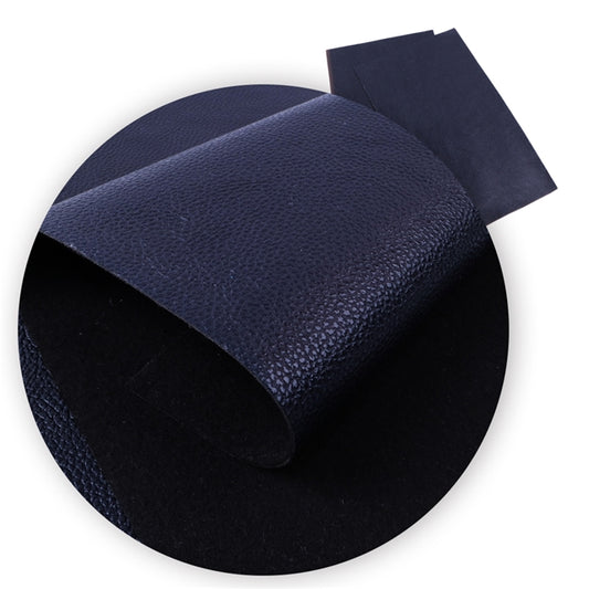 Pebble Grain | Navy Blue | Faux Leather Litchi Leatherette PU Vinyl ~ 1.07mm