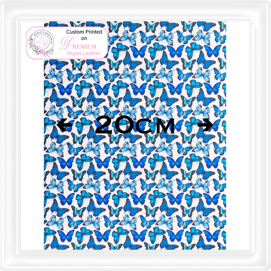 â‹… Butterfly Bliss â‹… Custom Printed Vegan Faux Leather â‹…